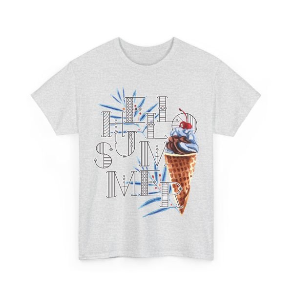 Hello Summer Unisex Heavy Cotton Tee - Image 15