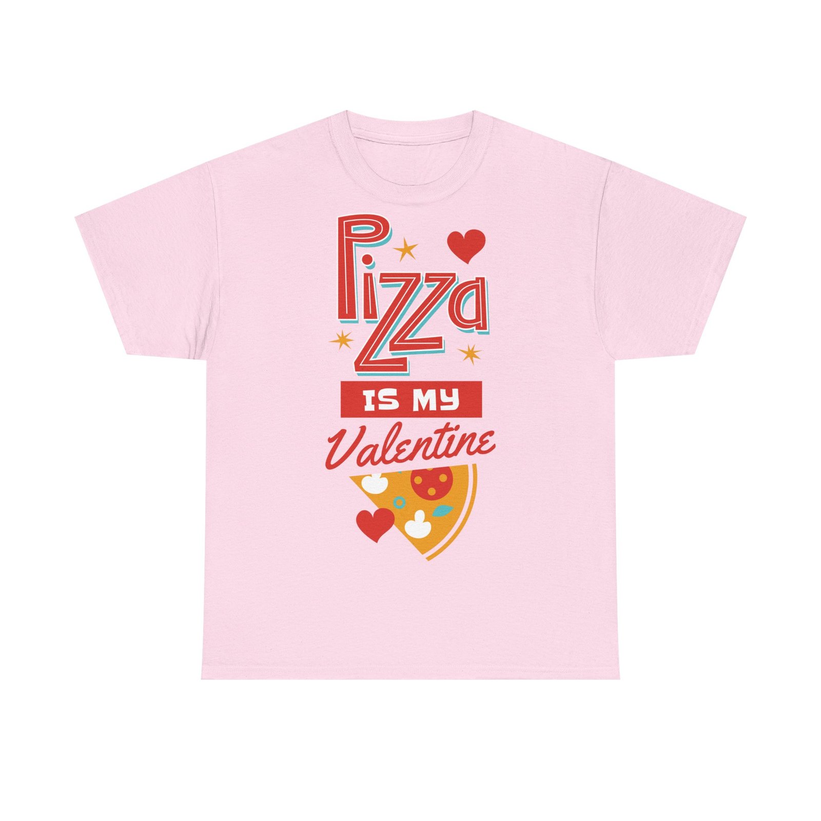 Pizza is My Valentine Unisex Heavy Cotton Tee - Image 101