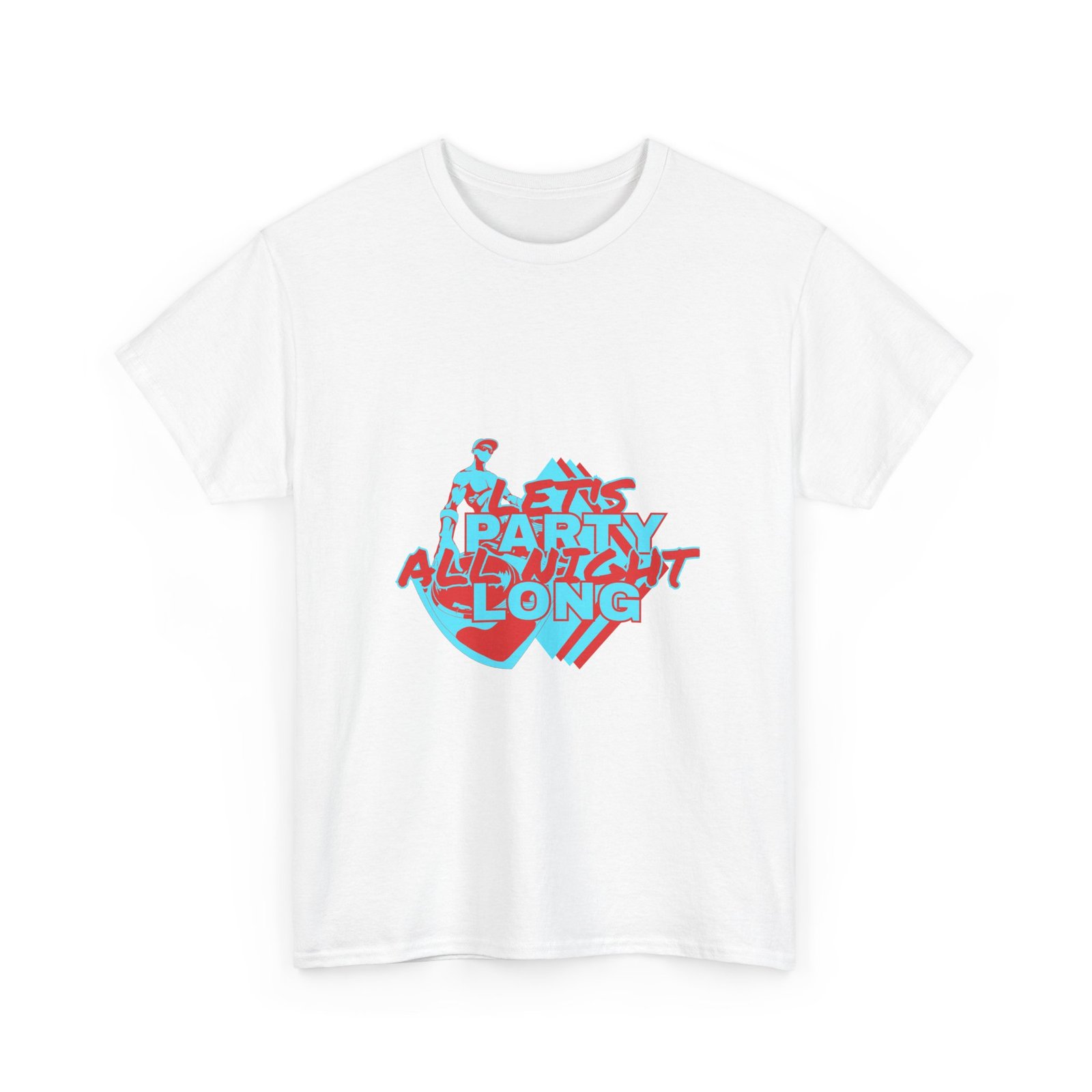 Let's Party All Night Long Unisex Heavy Cotton Tee - Image 3