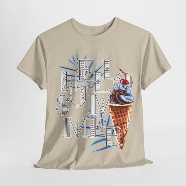 Hello Summer Unisex Heavy Cotton Tee - Image 29