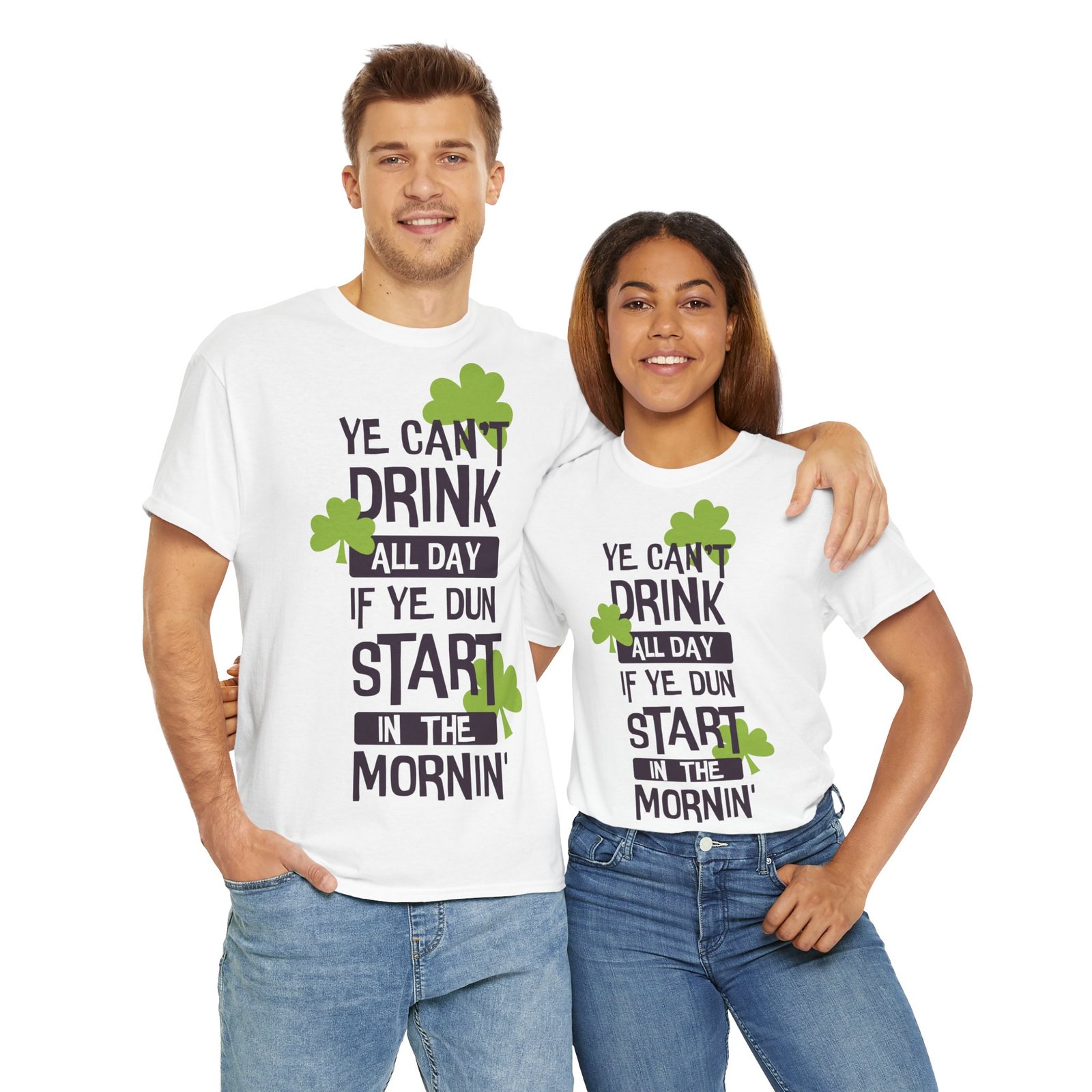 Ye Can’t Drink All Day if Ye Dun Start in The Mornin’ Unisex Heavy Cotton Tee - Image 9