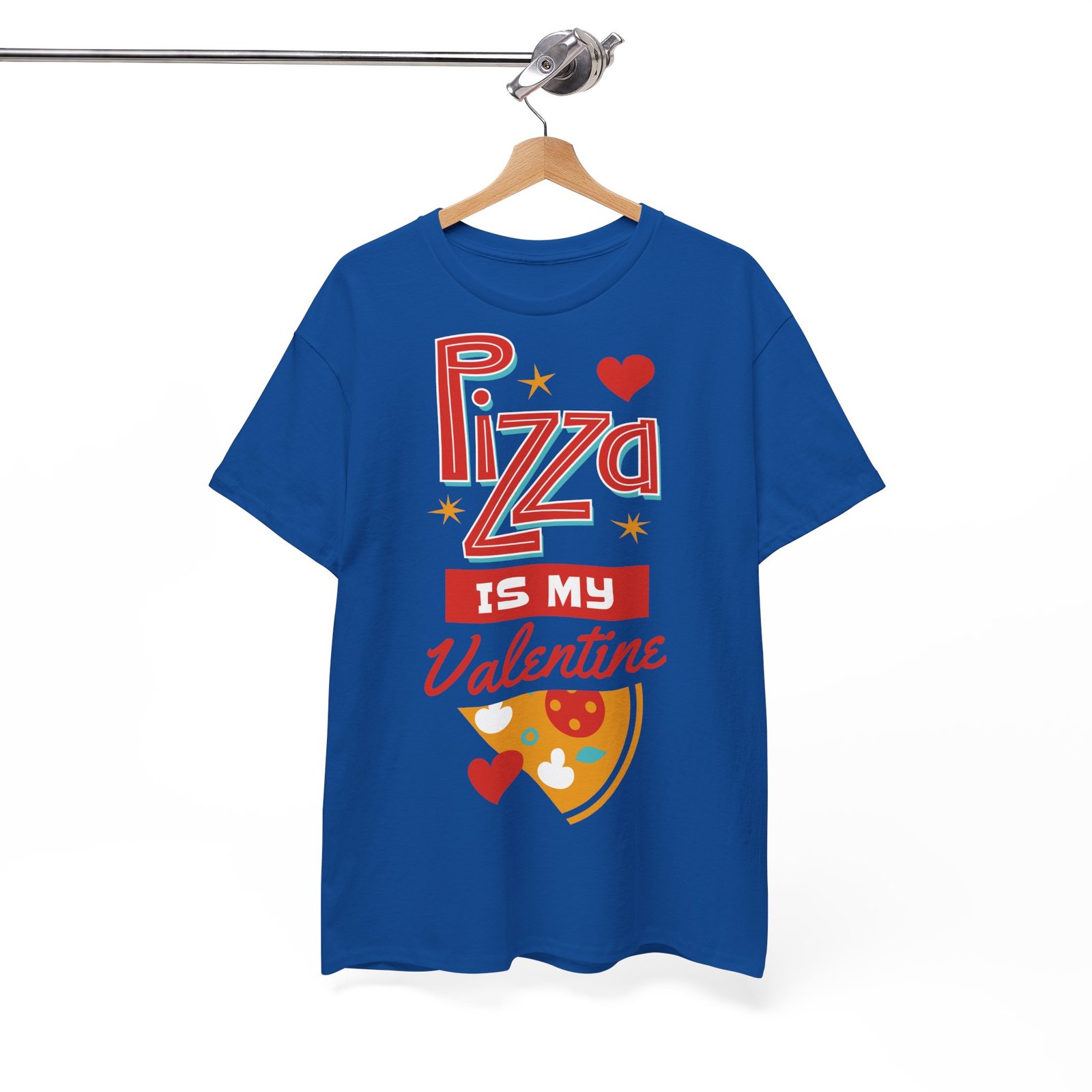 Pizza is My Valentine Unisex Heavy Cotton Tee - Image 90