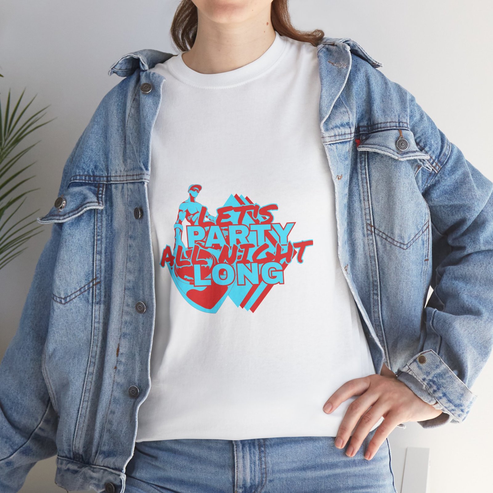 Let's Party All Night Long Unisex Heavy Cotton Tee - Image 10